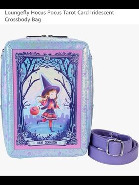 Loungefly Hocus Pocus Dani Dennison Iridescent Tarot Crossbody Bag